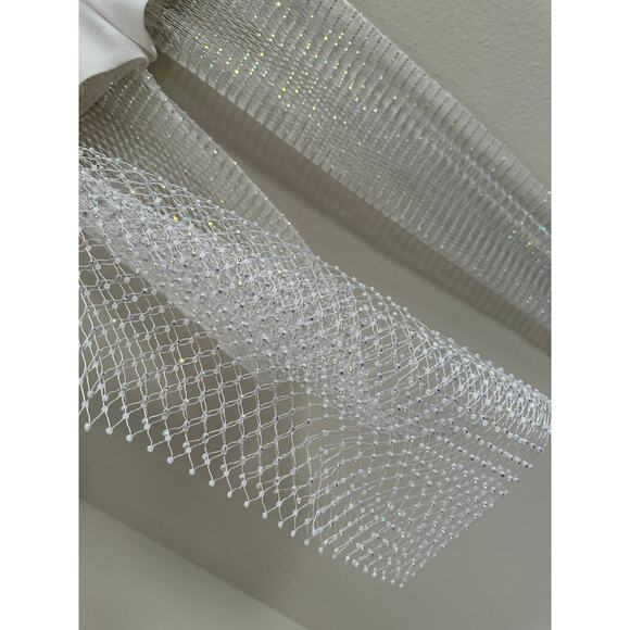 Donnée par Dieu 'SCANDELOUS' Rhinestone White Pants -Small, mesh, fishnet - Picture 9 of 16